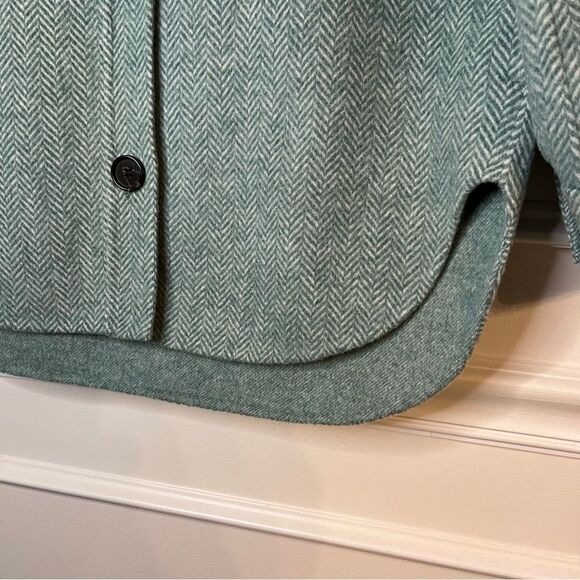 Rails Connie Wool Blend Shirt Jacket Shacket in Kelly Herringbone Size Large NWT - Picture 10 of 16